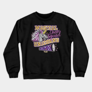 Magical Unicorns Cheer Squad Shirt Cute Unicorn Cheerleaders Crewneck Sweatshirt